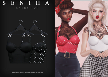 Second Life Marketplace - Seniha. Sandy Top // Black
